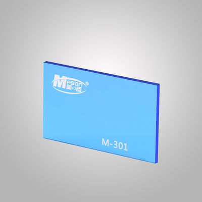portadas plásticas de las láminas de plástico pesadas azules transparentes 8x4