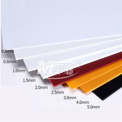 hoja plástica Home Depot del ABS de 5m m 6m m 8m m difícilmente