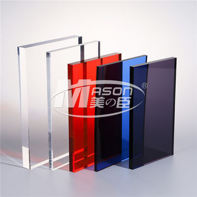 Gris fumado de cristal de acrílico 4x8 de Pmma Plexi de la hoja del color claro
