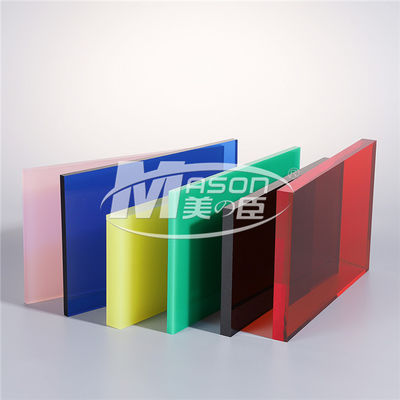 el plexiglás teñido de encargo 4x8 cubre la placa de acrílico de las hojas plásticas finas