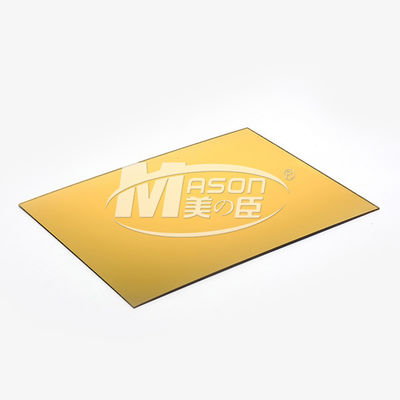 astilla de 2m m 3m m 5m m y hoja de acrílico 1220x2440m m del espejo de oro