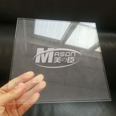 uso de la placa de guía de luz de 5m m los 4x8ft LGP para la iluminación del panel