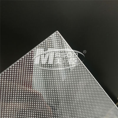 Laser que puntea grabando la placa de guía de luz del acrílico de 2.0m m para la caja de luz