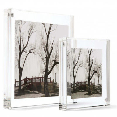 Departamento casero magnético de acrílico del marco del plexiglás 4x6 claro”