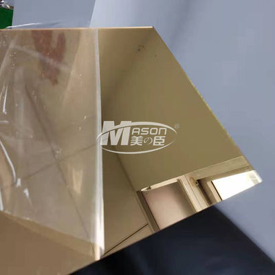 Hoja de acrílico 2m m del alto del oro espejo plástico flexible brillante de la plata 2.5m m