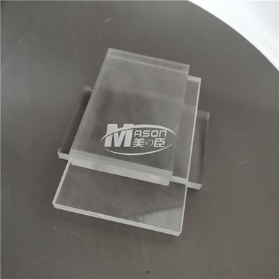 hoja plástica de acrílico del plexiglás transparente resistente del plexiglás del rasguño 5H