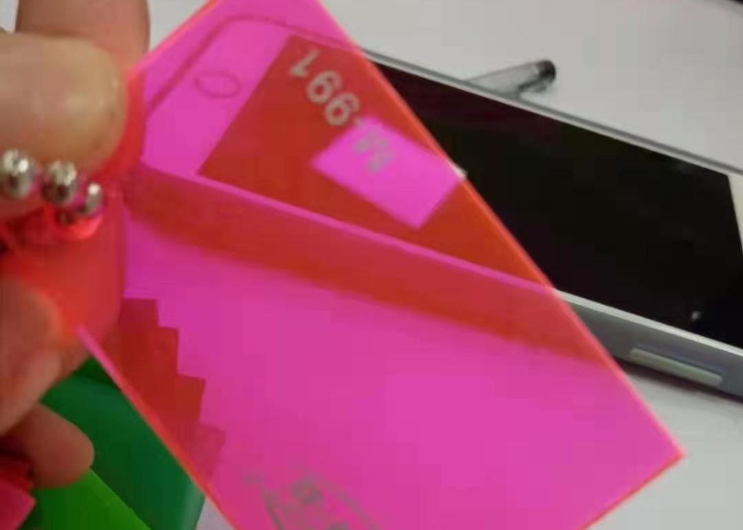 hoja de acrílico del color de 3m m 5m m para la muestra del anuncio