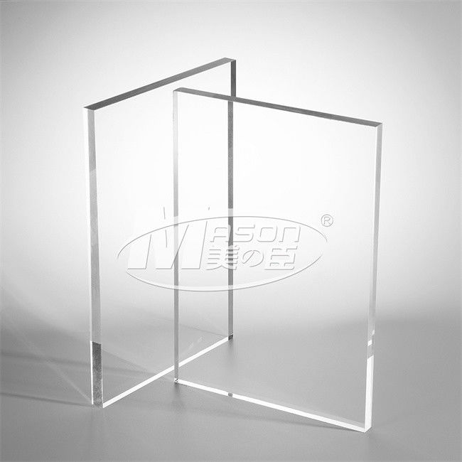 Hoja de acrílico ignífuga del plexiglás transparente para el material de construcción