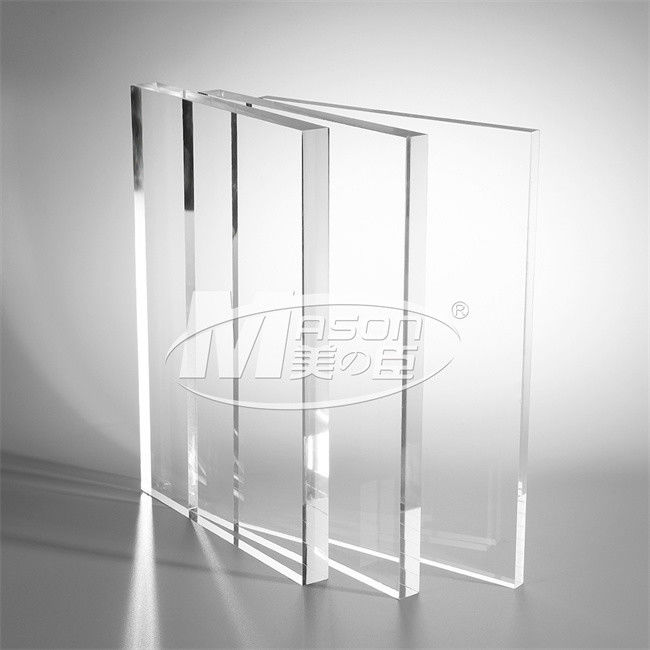 el plexiglás de 1220x2440m m cubre la hoja de acrílico echada transparente 20m m
