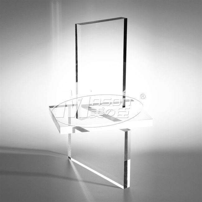 Hoja transparente de acrílico ignífuga de la prenda impermeable 3m m para el uso del armario de cocina