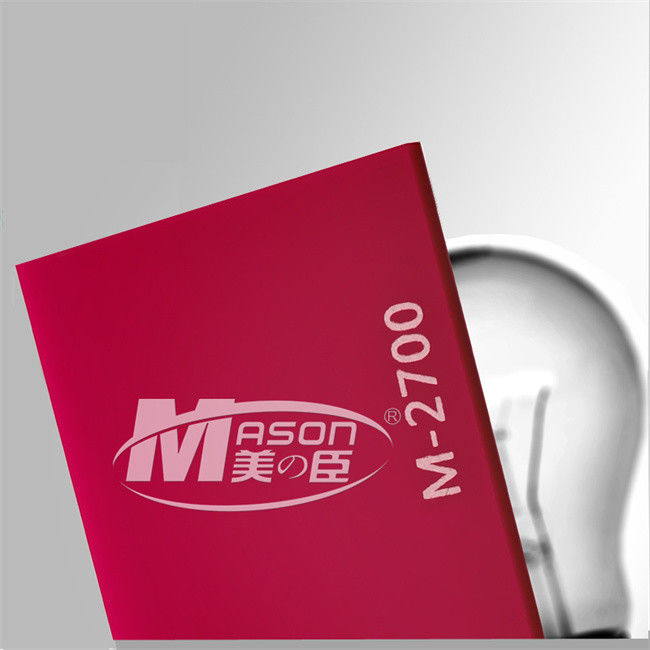 Hoja de acrílico del color del Muttahida Majlis-E-Amal 3m m 4m m 5m m del lucite para el corte del laser