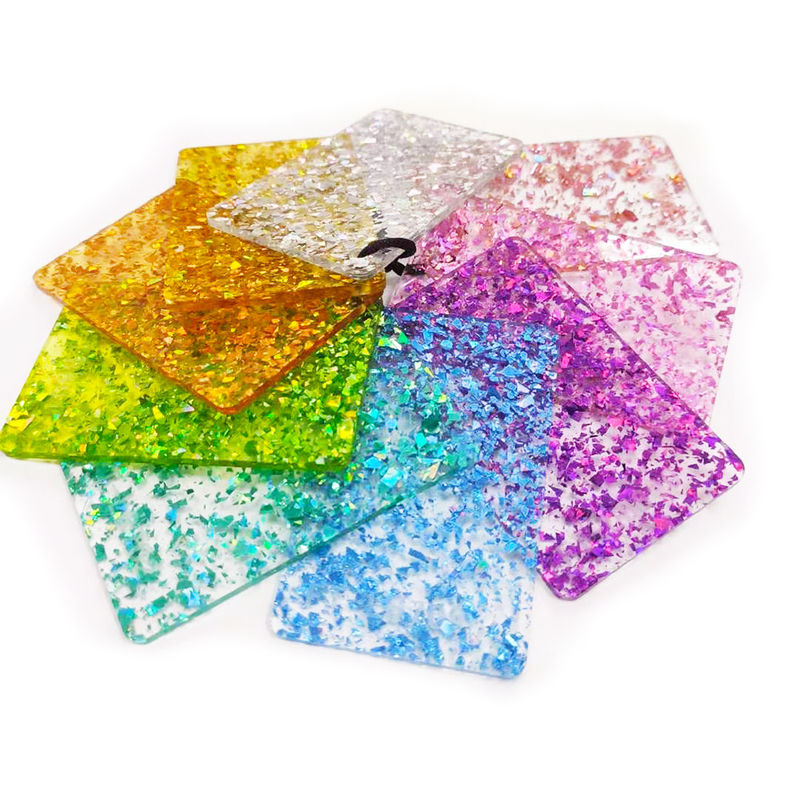 Hoja de acrílico 100% del brillo colorido rígido de la Virgen PMMA 2m m 3m m 5m m