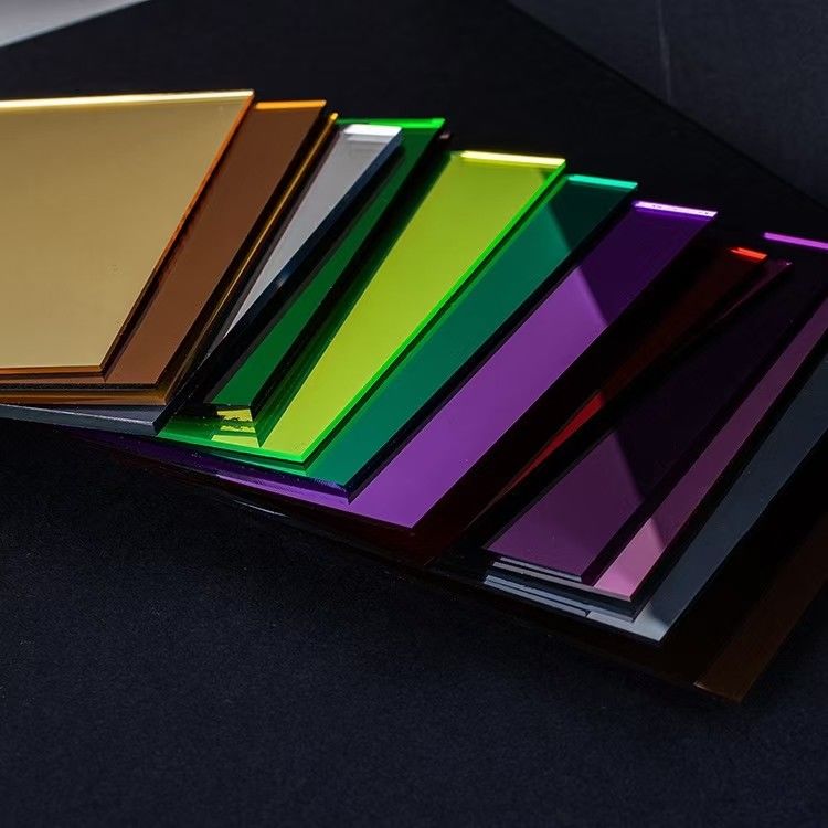 hoja de acrílico del espejo de la hoja plástica del espejo del plexiglás del color de 1m m para la decoración
