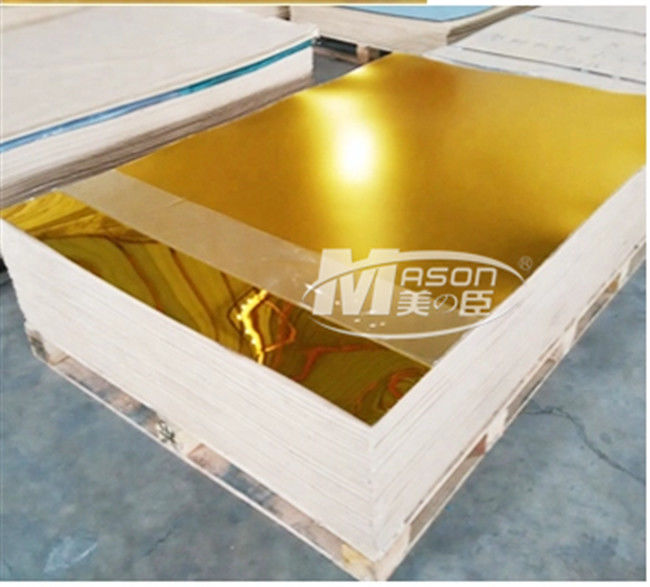 Laser que corta la hoja de acrílico de plata 1220x1830m m del espejo del oro PMMA 2m m