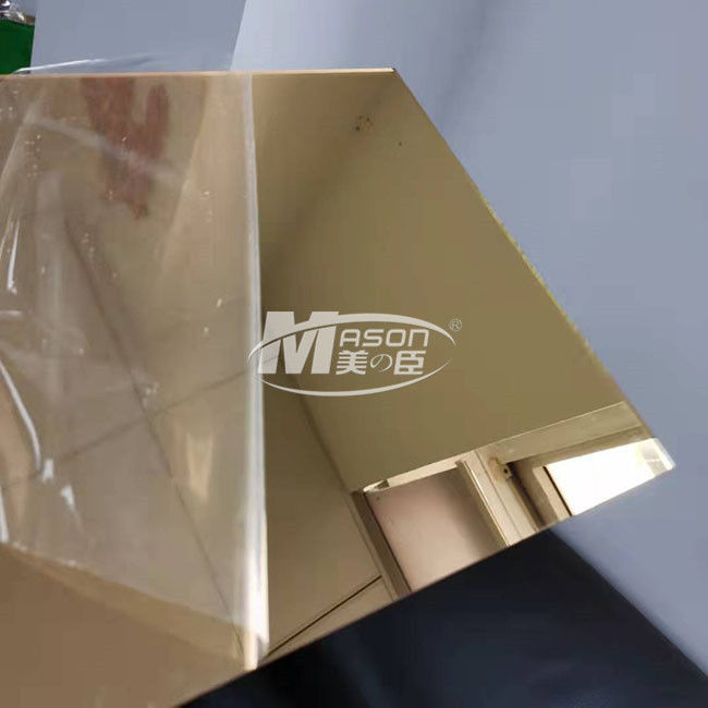 Hoja de acrílico 2m m del alto del oro espejo plástico flexible brillante de la plata 2.5m m