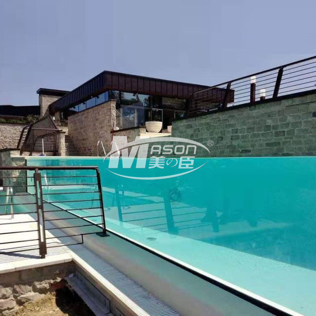Hoja de acrílico 80m m gruesa transparente para la piscina del acuario del acuario