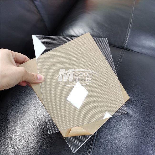 Placa de guía ligera de acrílico del punto LED del laser 20m m LGP PMMA para la caja de luz del LED